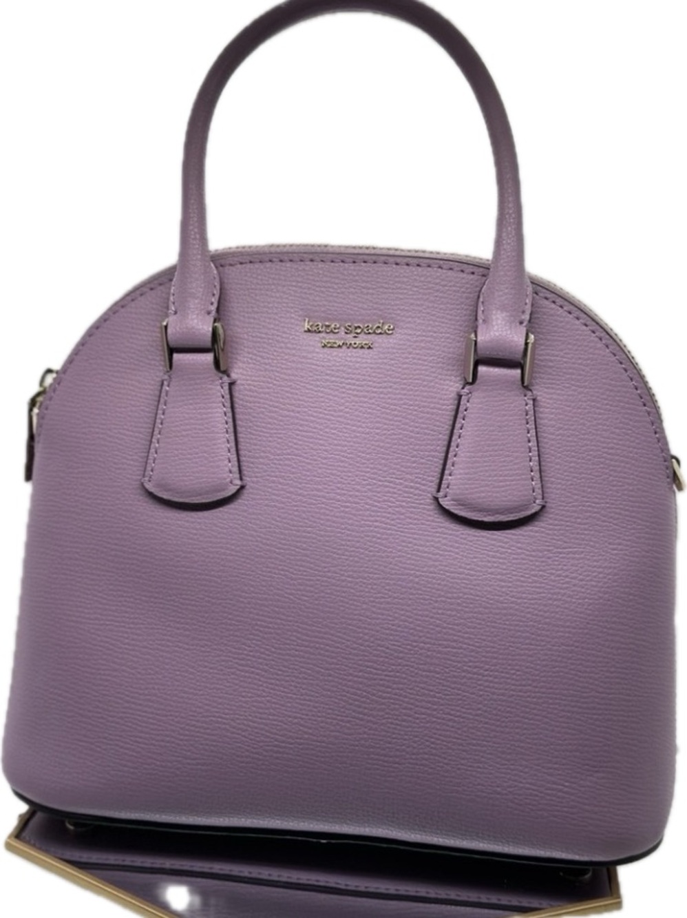 kate spade Sylvia Medium Dome Satchel Lavender Pebbled Leather